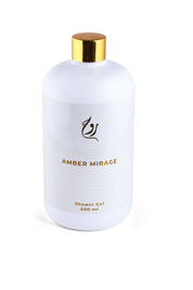 ROUH Amber Mirage Shower Gel – Luxury Body Wash for Men and Women with Long Lasting Arabian Oud, Amber & Patchouli Fragrance, Moisturising and Refreshing Cleanser for All Skin Types, 500ml
