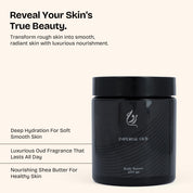 ROUH Imperial Oud Body Butter for Men and Women – Luxurious Moisturiser with Shea Butter and Oud, Musk, and Leather – Hydrating Skincare for Soft, Moisturised Skin – All Skin Types (Imperial Oud)