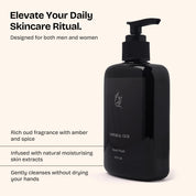 ROUH Imperial Oud Hand Wash – Luxury Arabian-Inspired Hand Soap with Deep Cleansing & Moisturising Formula – Long-Lasting Fragrance Infused with Rich Oud & Amber Notes – 300ml