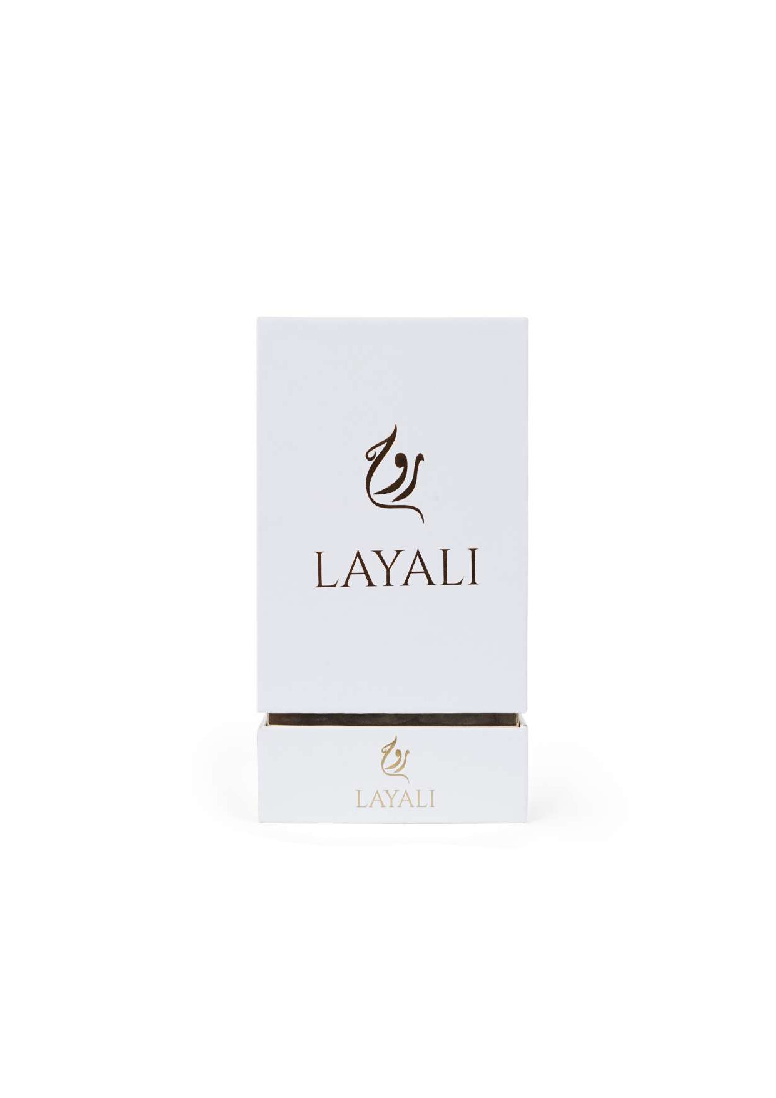 ROUH Layali Parfum 100ml | Oud for Men and Women – Unisex Arabic Perfume | Long-Lasting Oriental Fragrance with Incense, Fruity Accords & Amber Wood Perfume Notes